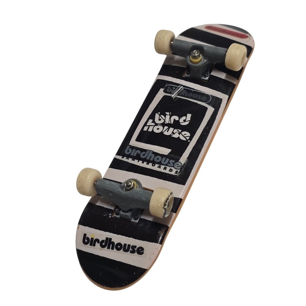Vintage Birdhouse Tony Hawk Black White Tech Deck Skateboard 96mm Fingerboard